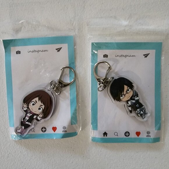 Fan Art My Hero Academia Anime Mouse Pad & 6 Character Keychains Set #1 - Picture 6 of 6